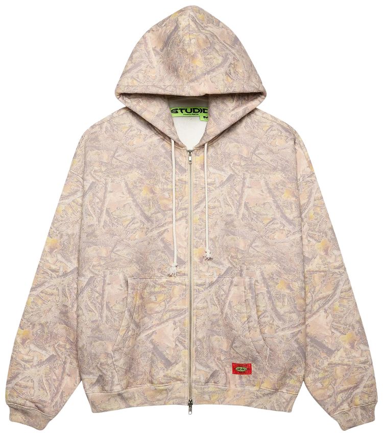 Supervsn Studio RT Camo Zip Hoodie Park CamoWhite