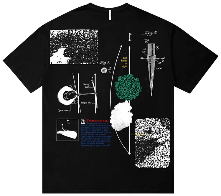 Students Golf Theory T Shirt Black