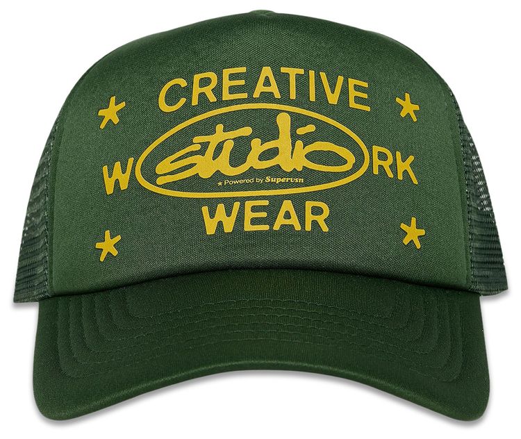 Supervsn CWW Trucker Hat Forest Green