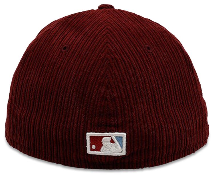 New Era Philadelphia Phillies Fitted Hat Deep Red