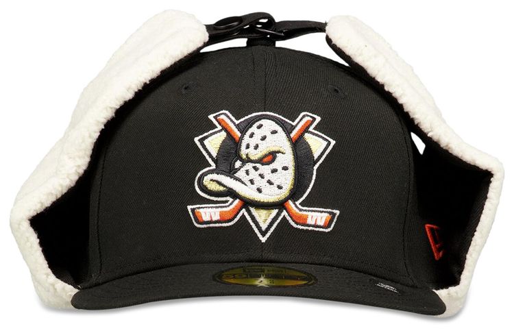 New Era Anaheim Ducks Trapper Fitted Hat Black