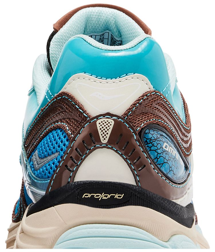 Footpatrol x Saucony ProGrid Omni 9 Blue Brown