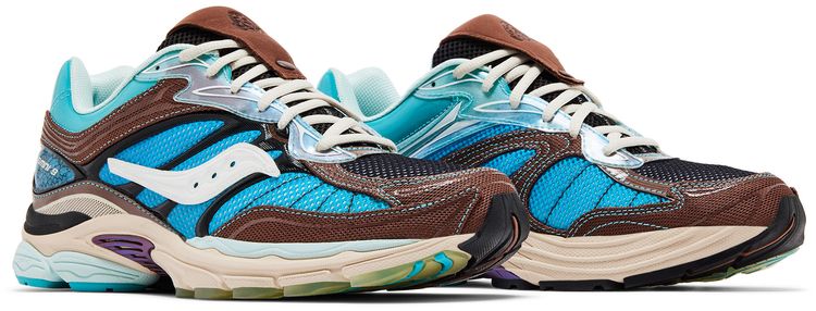 Footpatrol x Saucony ProGrid Omni 9 Blue Brown