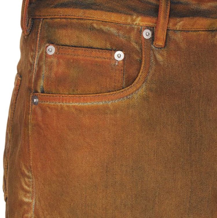 Rick Owens DRKSHDW Double Cargo Jeans Orange