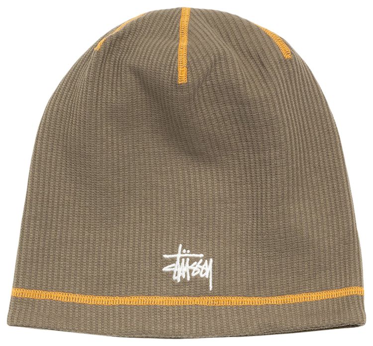 Stussy Waffle Skullcap Olive Drab