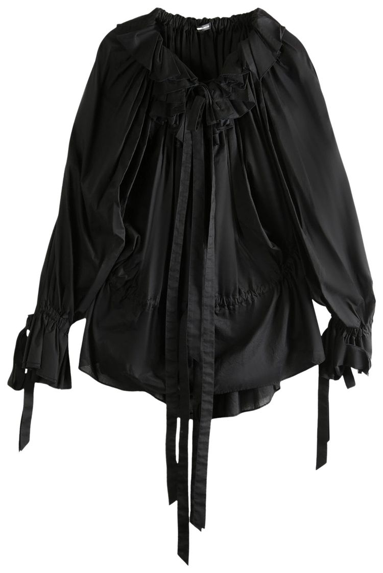 Ann Demeulemeester Bregje Ruffled Dress Black