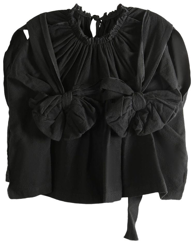 Comme des Garcons Ruffled Sleeve Blouse Black