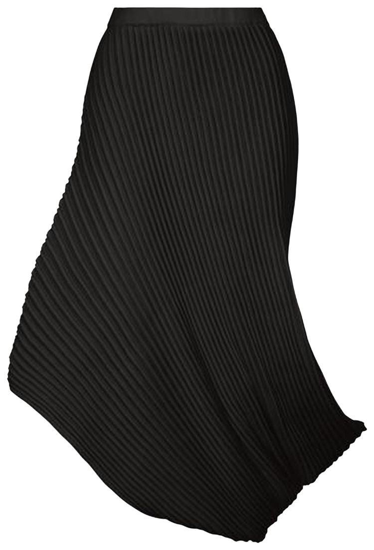 Issey Miyake Knit As It Is Skirt Black