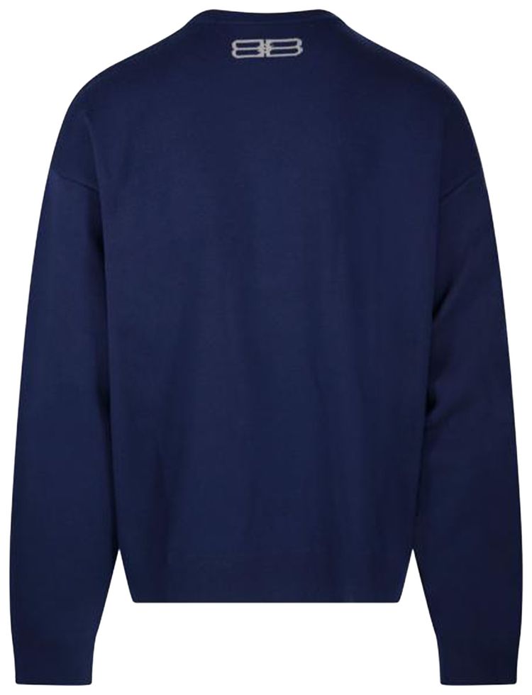 Balenciaga Crewneck Sweater NavyGrey
