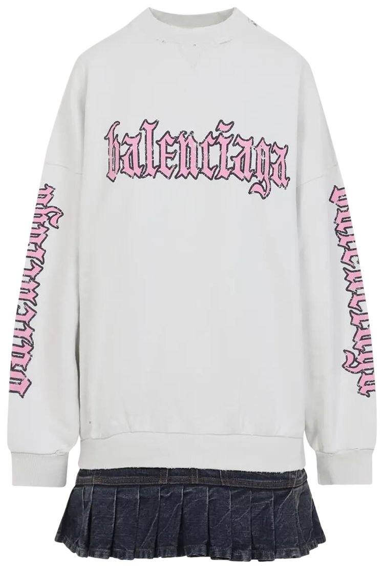 Balenciaga Hybrid Dress Dirty White