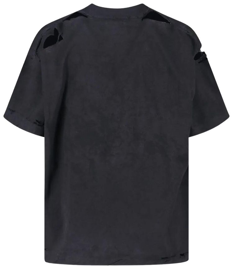 Balenciaga Boxy T Shirt Faded Washed Black