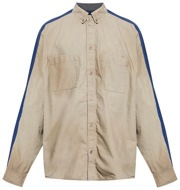 Balenciaga Tracksuit Shirt Dark Beige