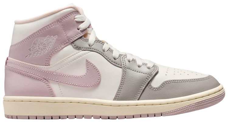 Wmns Air Jordan 1 Mid Enigma Stone Coconut Milk Particle Rose