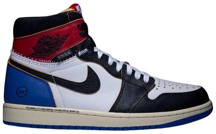 Fragment Design x Union LA x Air Jordan 1 Retro High OG Varsity Red Sport Royal