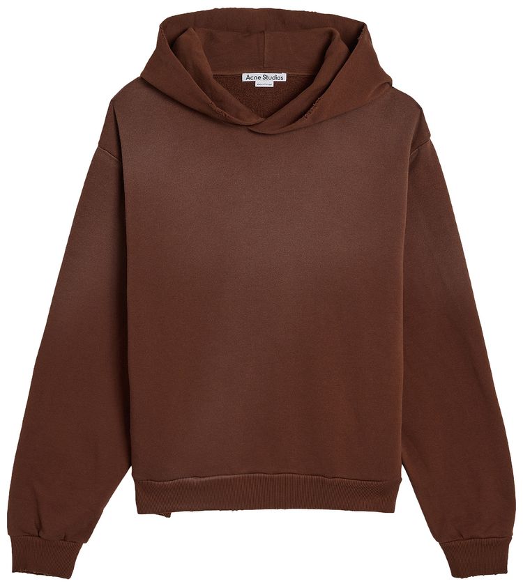 Acne Studios Logo Hooded Sweater Chocolate Brown