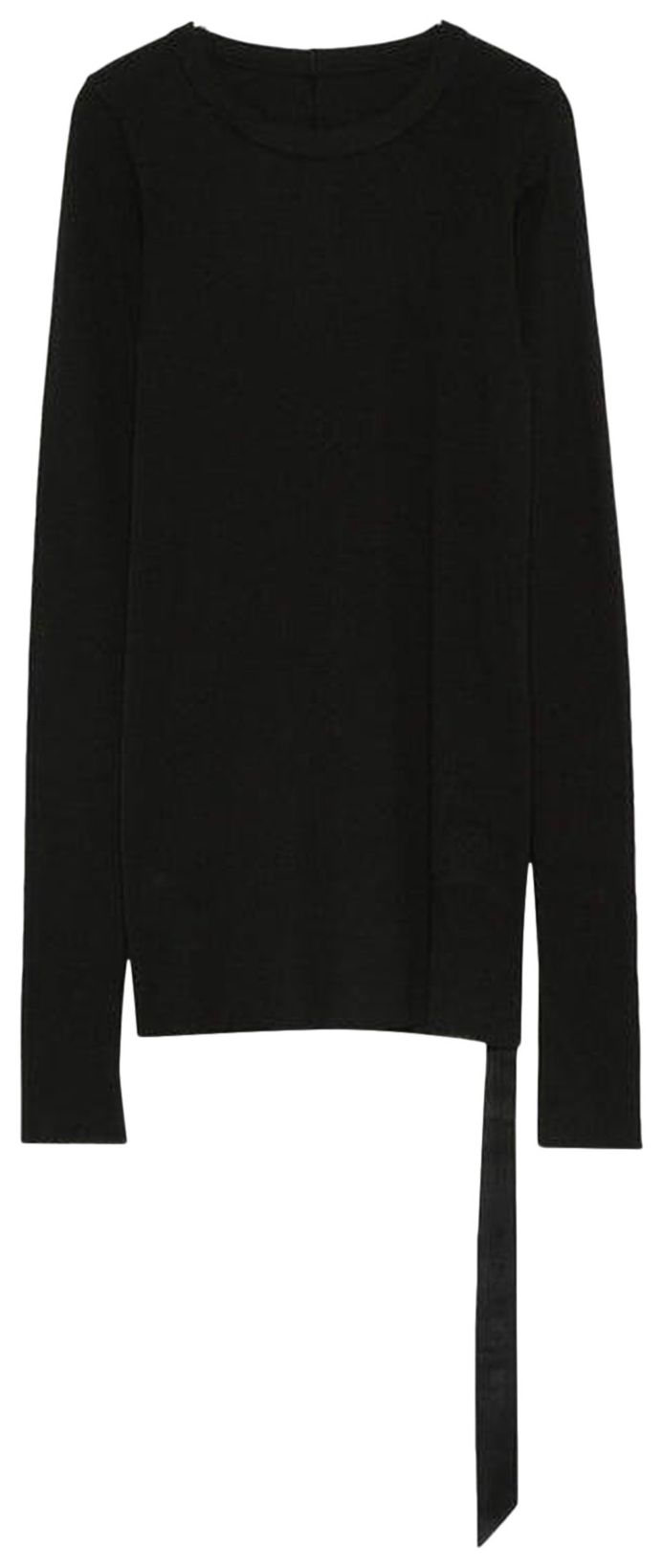 Rick Owens DRKSHDW Rib Long Sleeve Shirt Black
