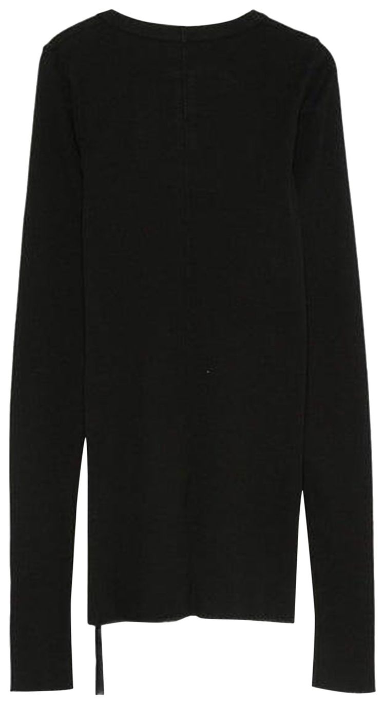 Rick Owens DRKSHDW Rib Long Sleeve Shirt Black