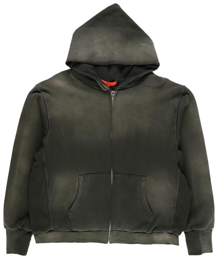 XHIBITION Souvenir Thermal Lined Zip Hoodie Elm