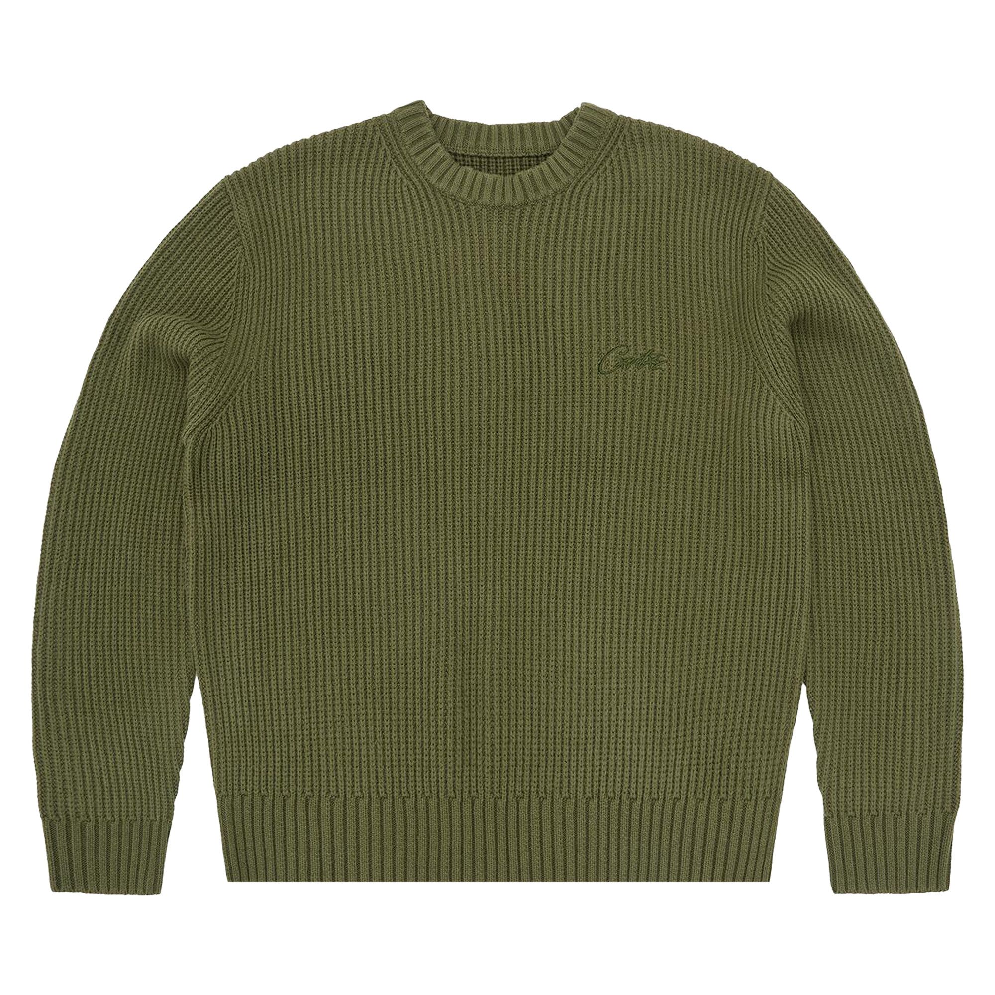 Buy Corteiz Crochet Applique Knit Crew 'Khaki' - CRTZ1301 002 | GOAT