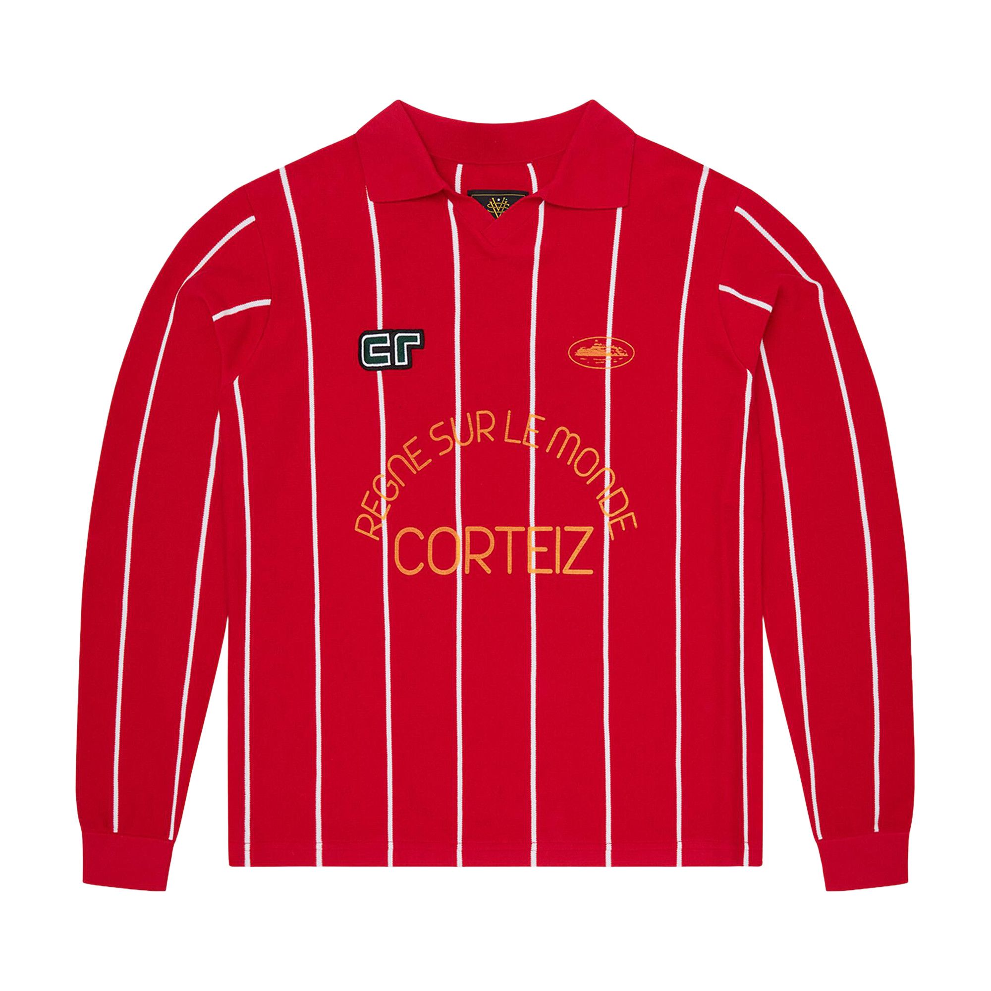 Buy Corteiz Monde Knit Long-Sleeve Jersey 'Red' - CRTZ0213 015 | GOAT