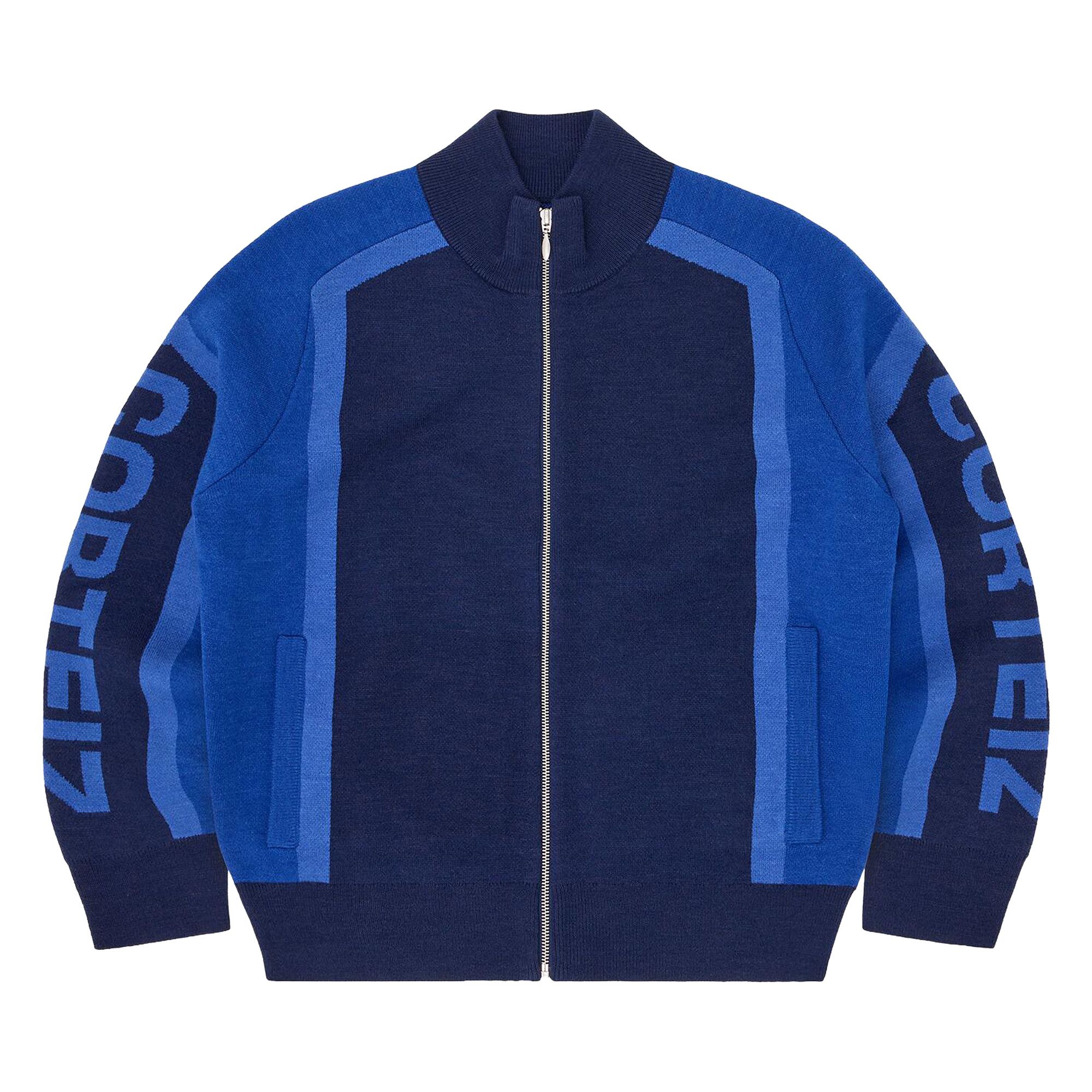 Buy Corteiz Precision Knit Zip Up 'Navy' - CRTZ0225 040 | GOAT