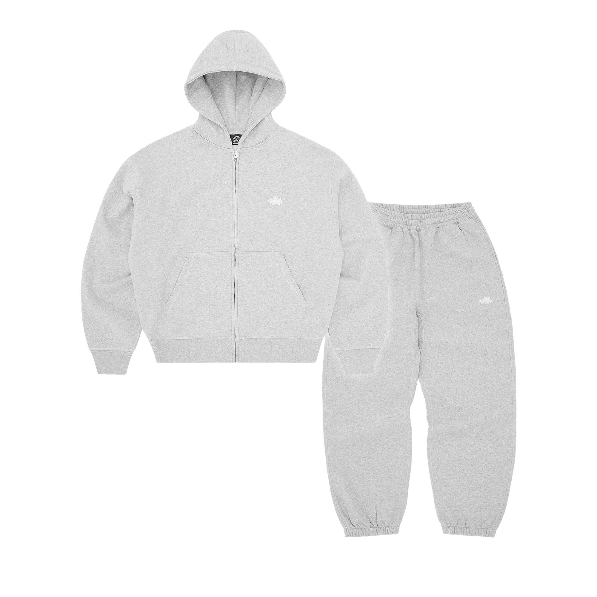 CORTEIZ グレー パーカーとパンツセット Buy Corteiz Mini Island Hoodie Tracksuit 'Heather Grey' - 07892