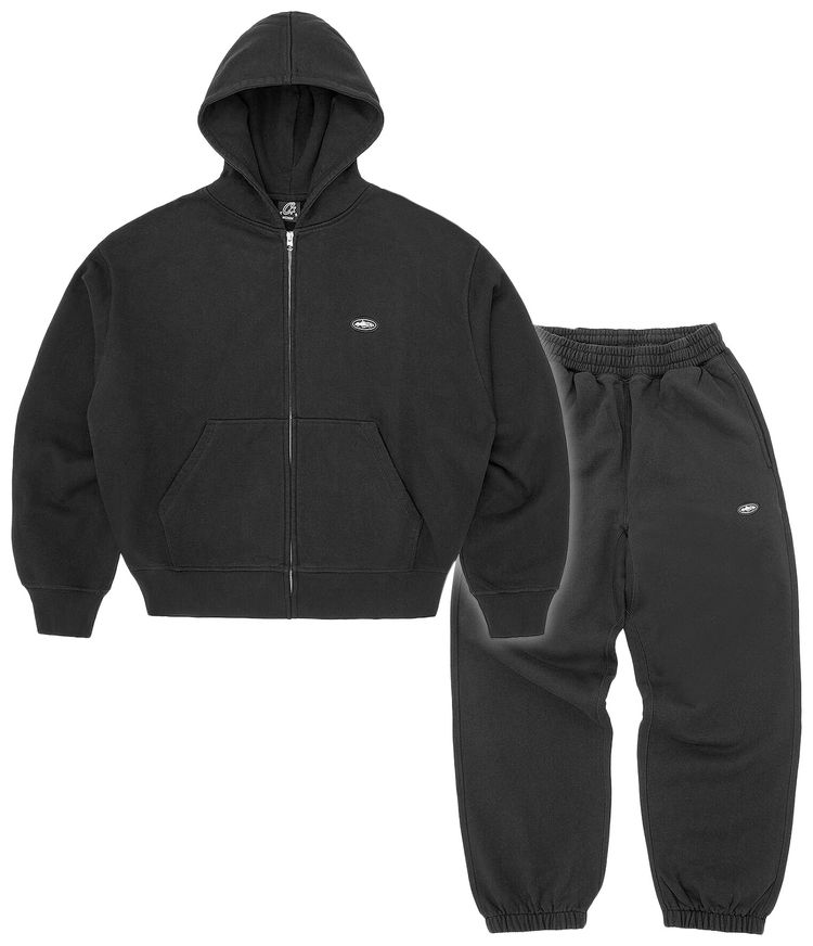 Corteiz Mini Island Hoodie Tracksuit Black