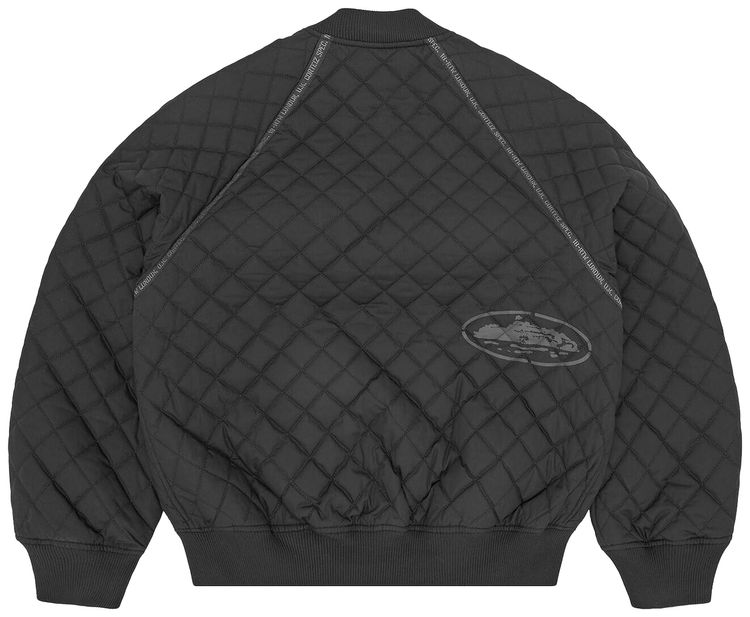 Corteiz Quilted Exchange Bomber Black