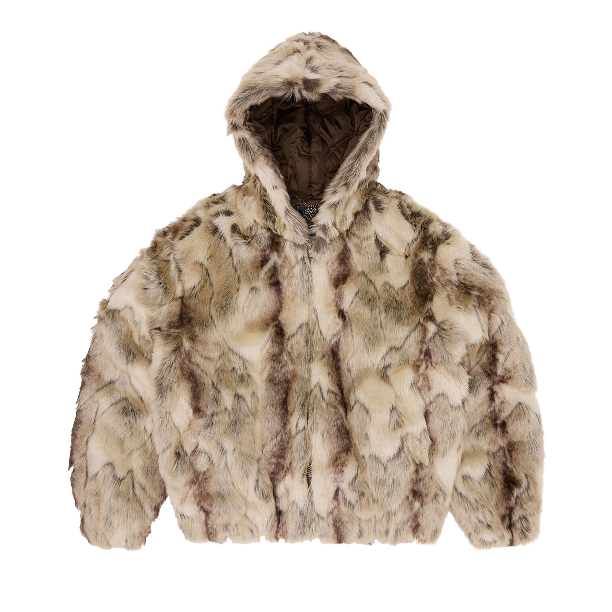 Buy Corteiz Pelt Hooded Fur Jacket 'Fawn' - CRTZ1557 202 | GOAT