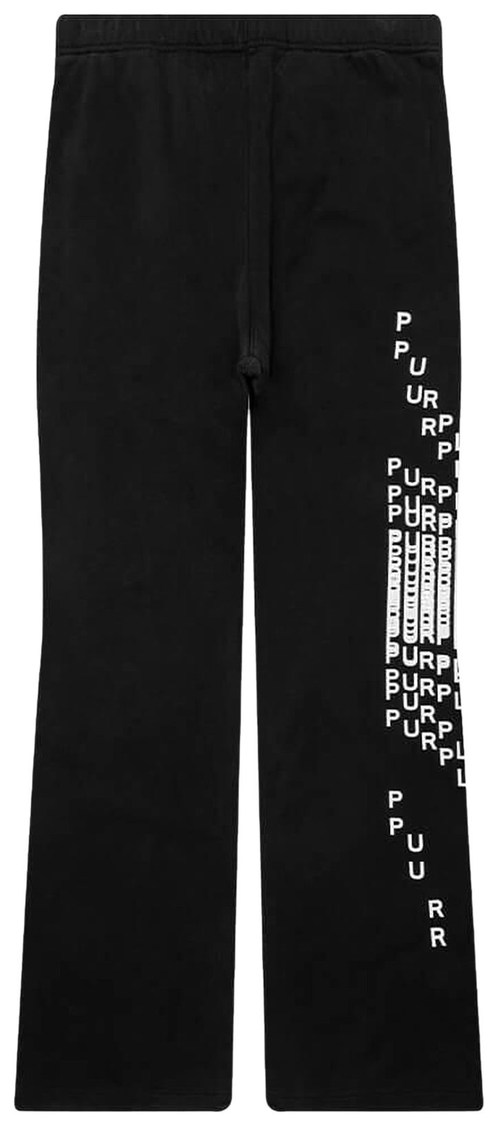 PURPLE BRAND Midweight Fleece Flared Pant Black