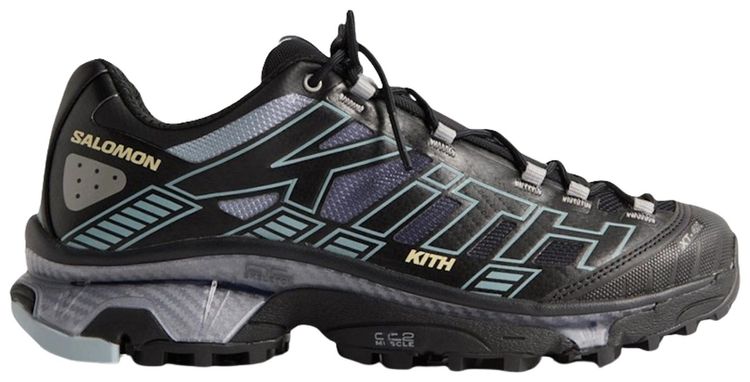 Kith x Salomon XT 4K Black Alloy Blue Fog