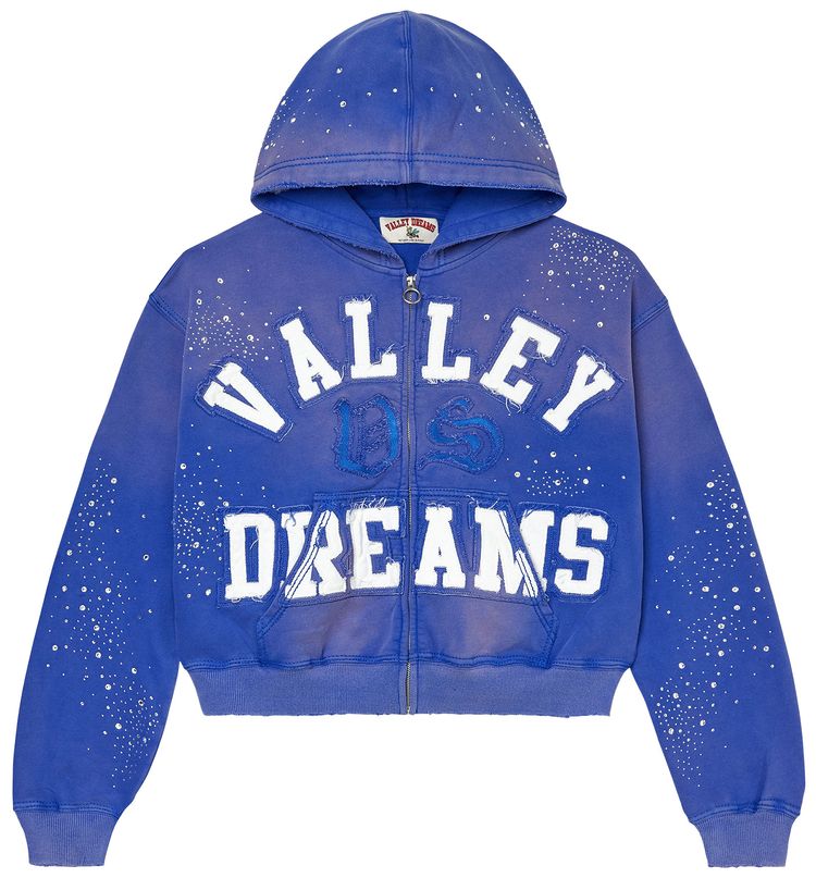 Vale Forever Classico Zip Up Hoodie Sapphire