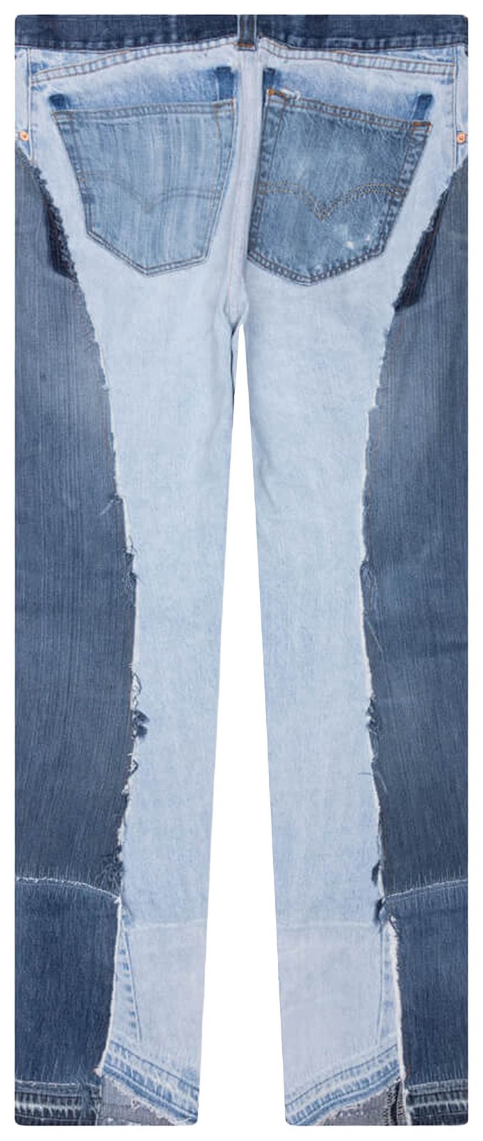 Satoshi Nakamoto Reconstructed Raw Denim Pants Blue