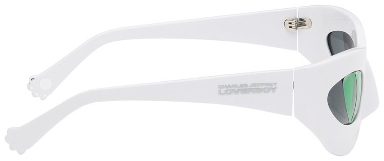 Charles Jeffrey Loverboy Neko Sunglasses White