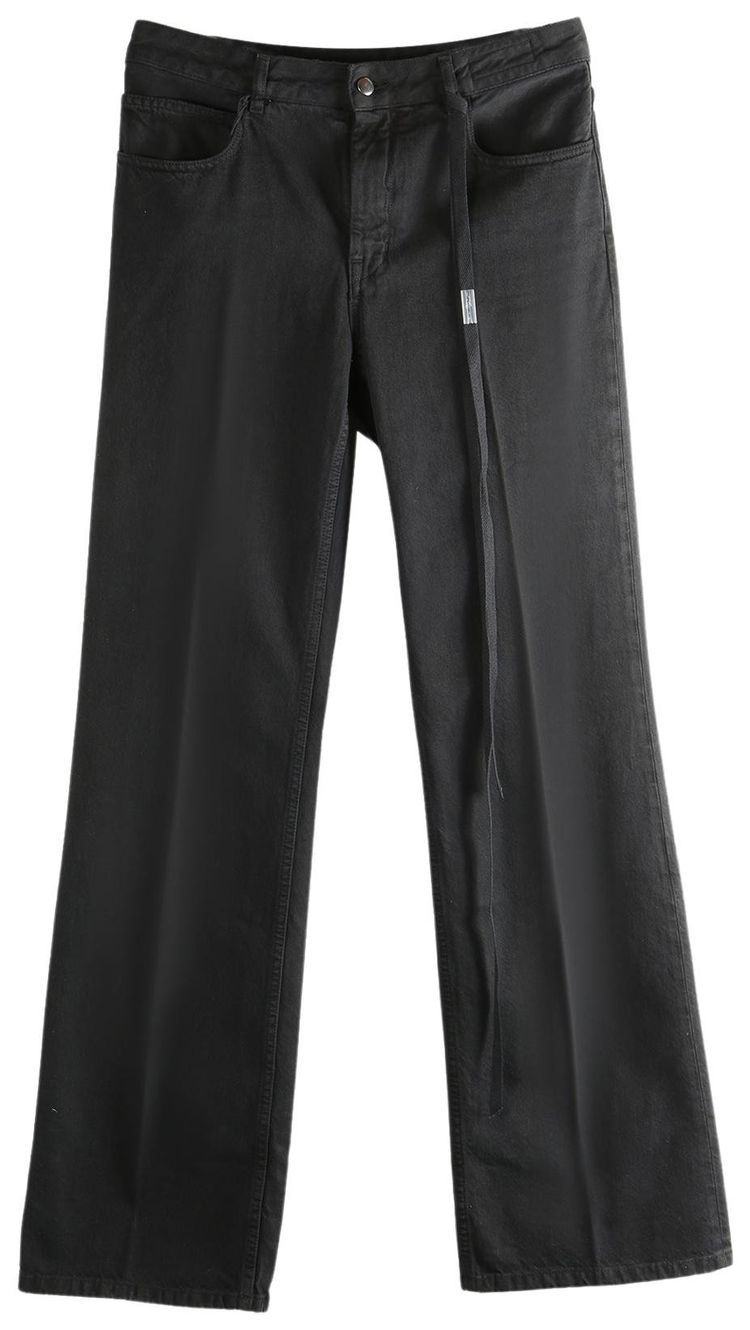 Ann Demeulemeester Vive 5 Pockets Straight Leg Trousers Black