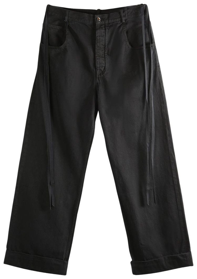 Ann Demeulemeester Kristel 5 Pocket High Comfort Trousers Black