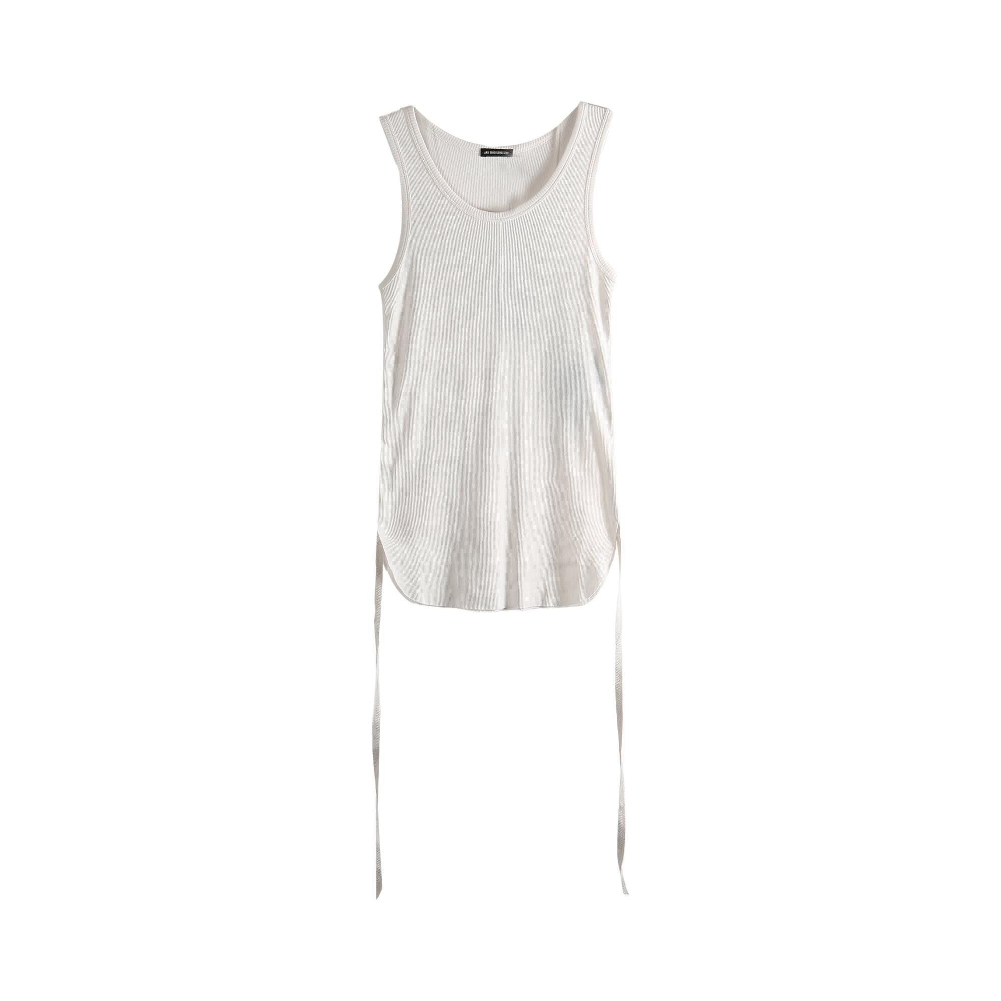 Buy Ann Demeulemeester Mara Wrinkled Cropped Tank Top 'Ivory