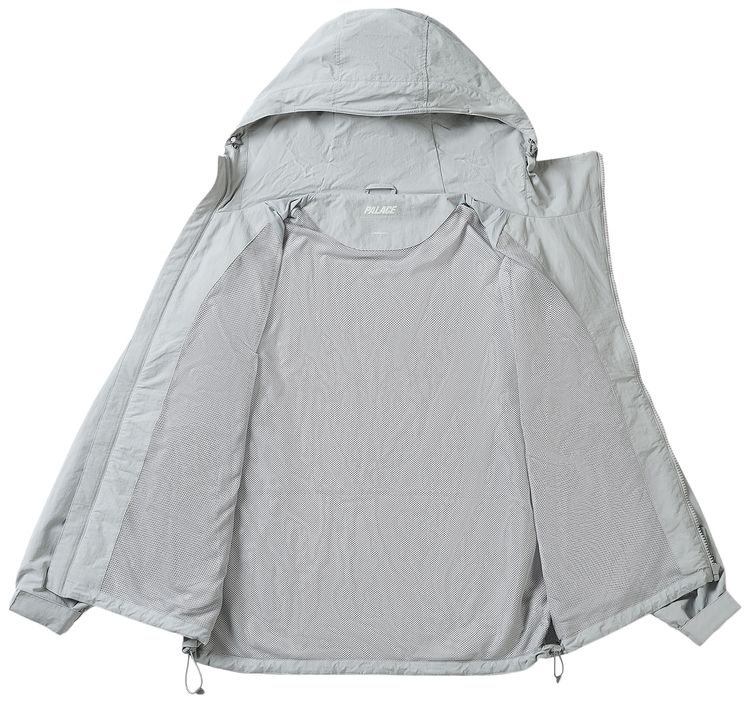 Palace Asym Shell Jacket Concrete Grey