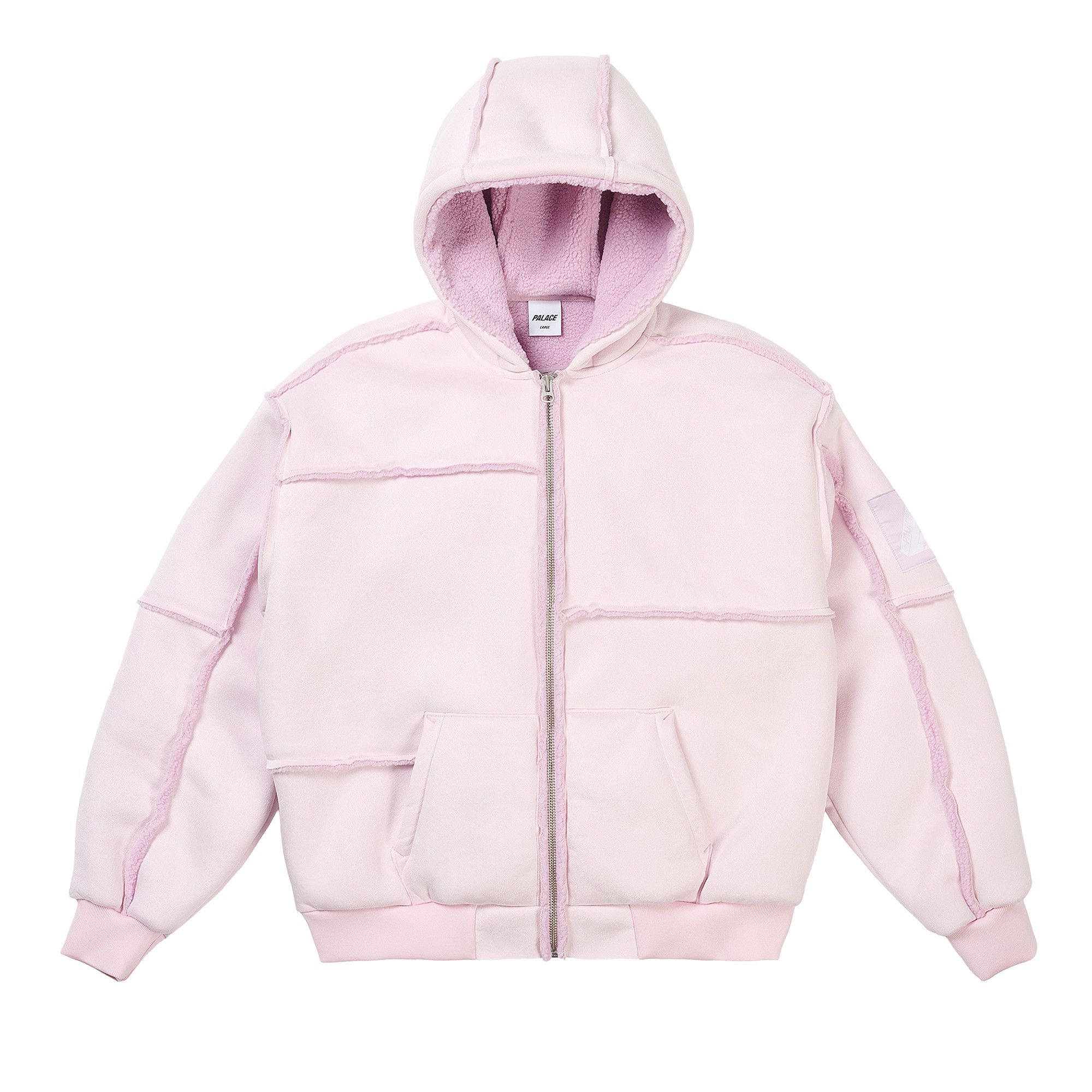 Buy Palace Patch Me Up Shearling Jacket 'Sweet Pink' - P30JK046 | GOAT