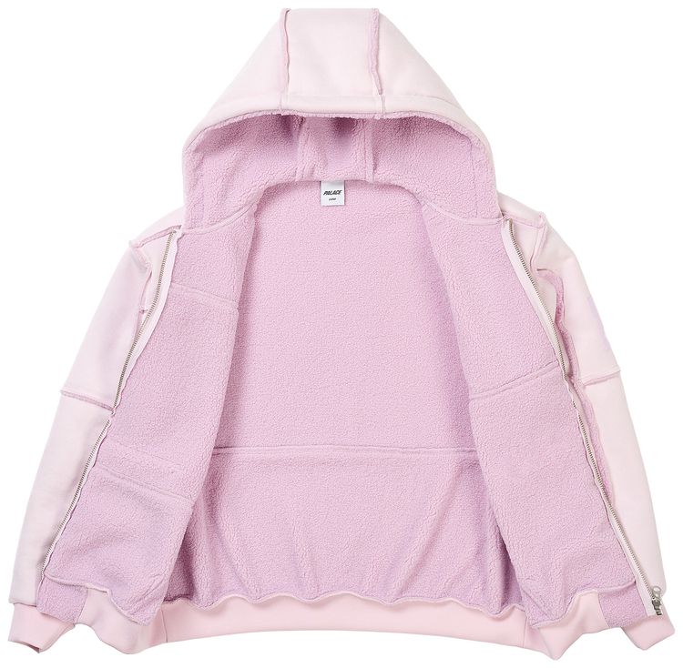 Palace Patch Me Up Shearling Jacket Sweet Pink