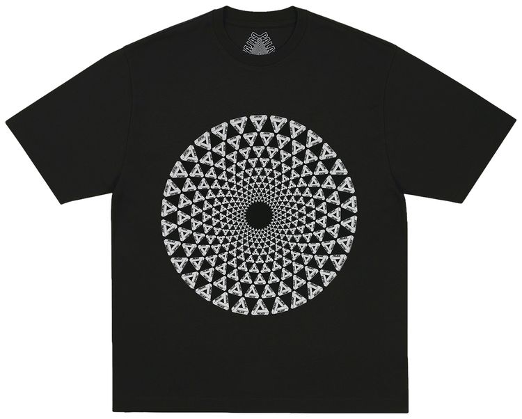 Palace Swirly T Shirt Black