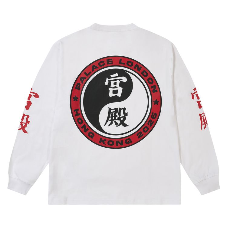 Palace Hong Kong Long Sleeve White