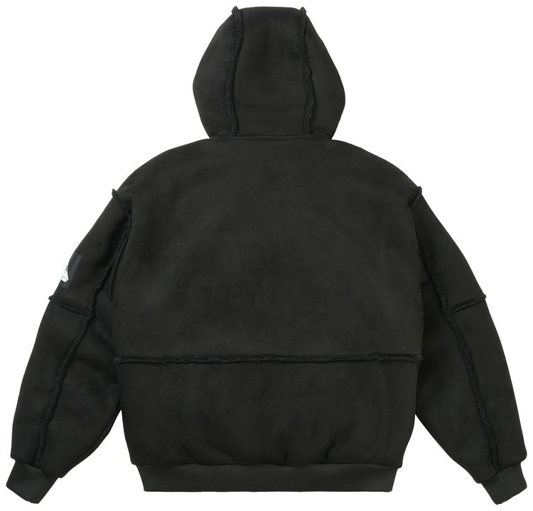 Palace Patch Me Up Shearling Jacket Black