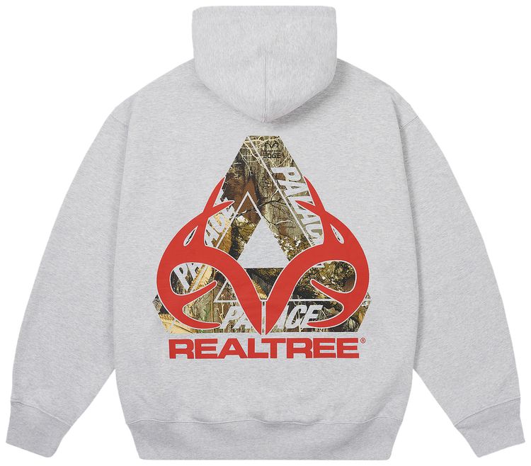 Palace Realtree Tri Ferg Hood Grey Marl