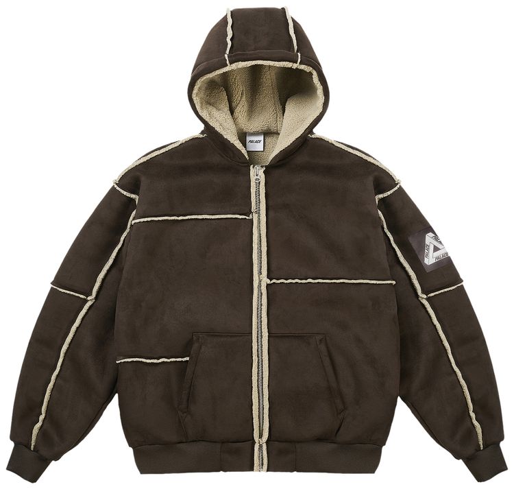 Palace Patch Me Up Shearling Jacket Fox