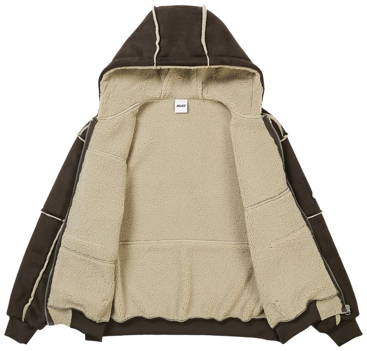 Palace Patch Me Up Shearling Jacket Fox