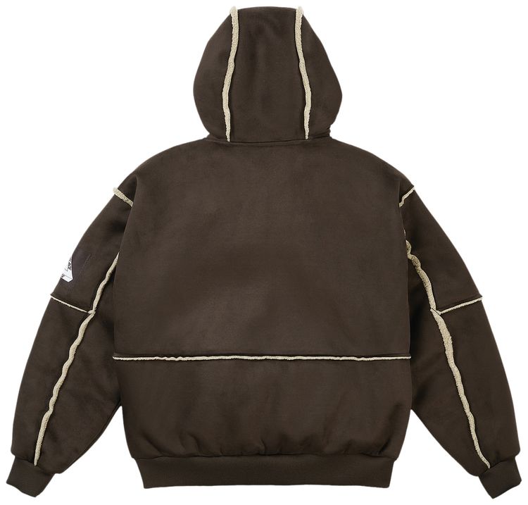 Palace Patch Me Up Shearling Jacket Fox