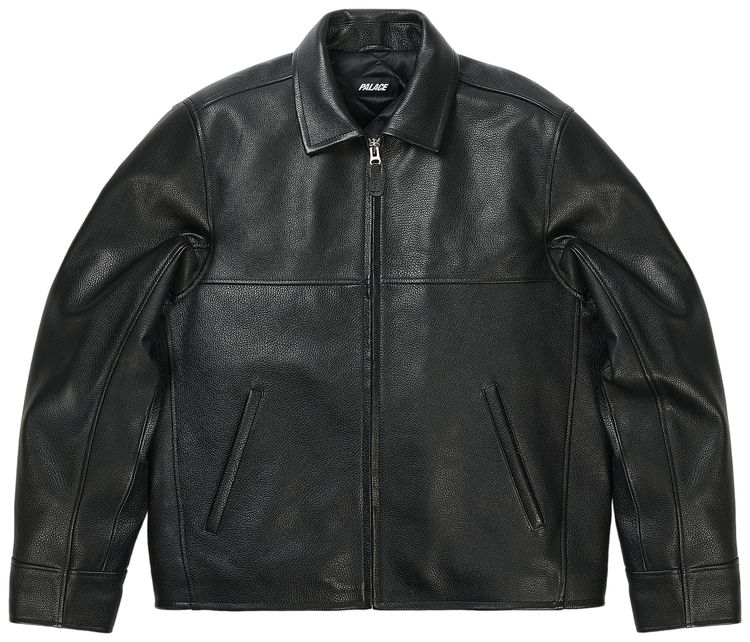 Palace Smoked Leather Jacket Black