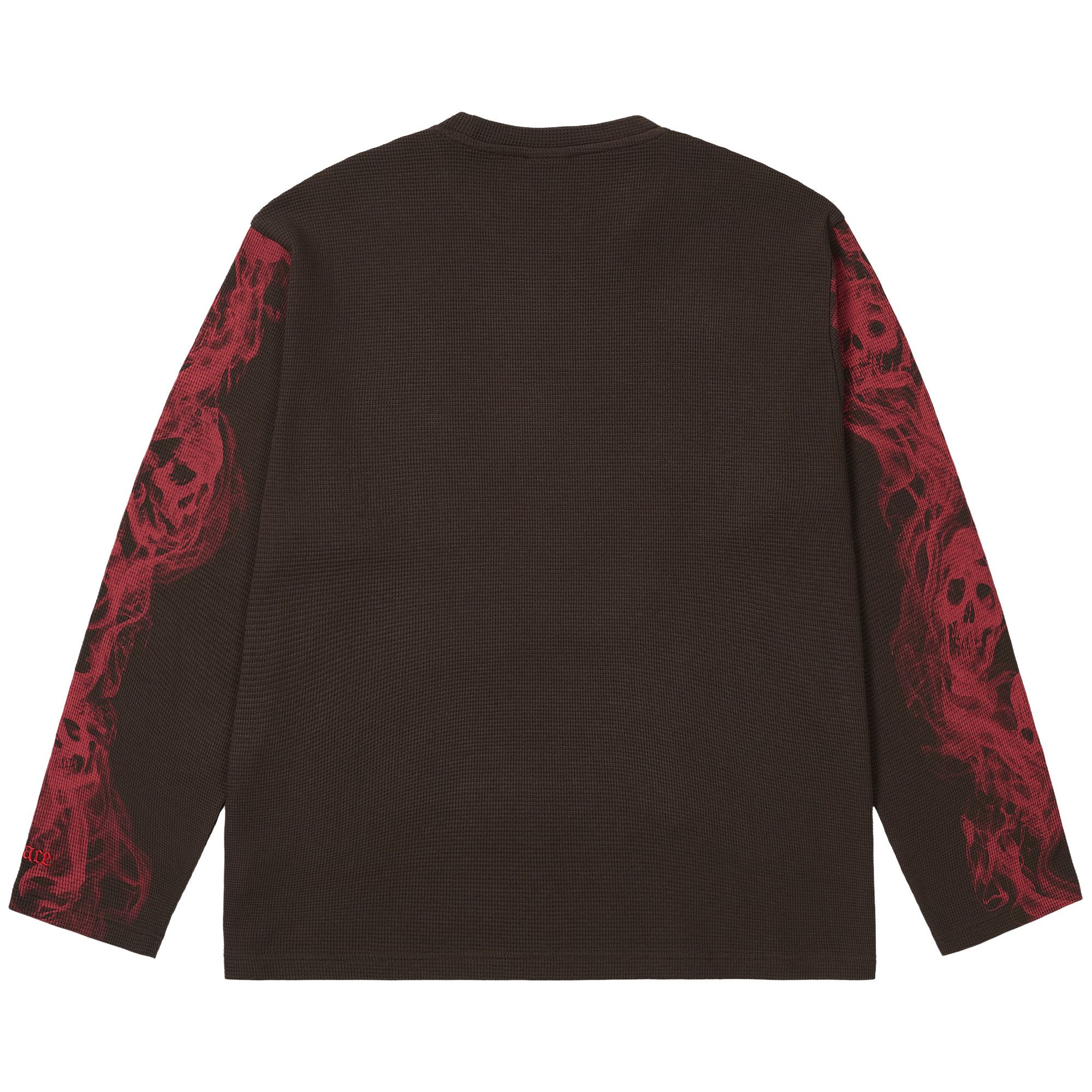 Buy Palace Smoked Waffle Long-Sleeve 'Fox' - P30ES021 | GOAT DE