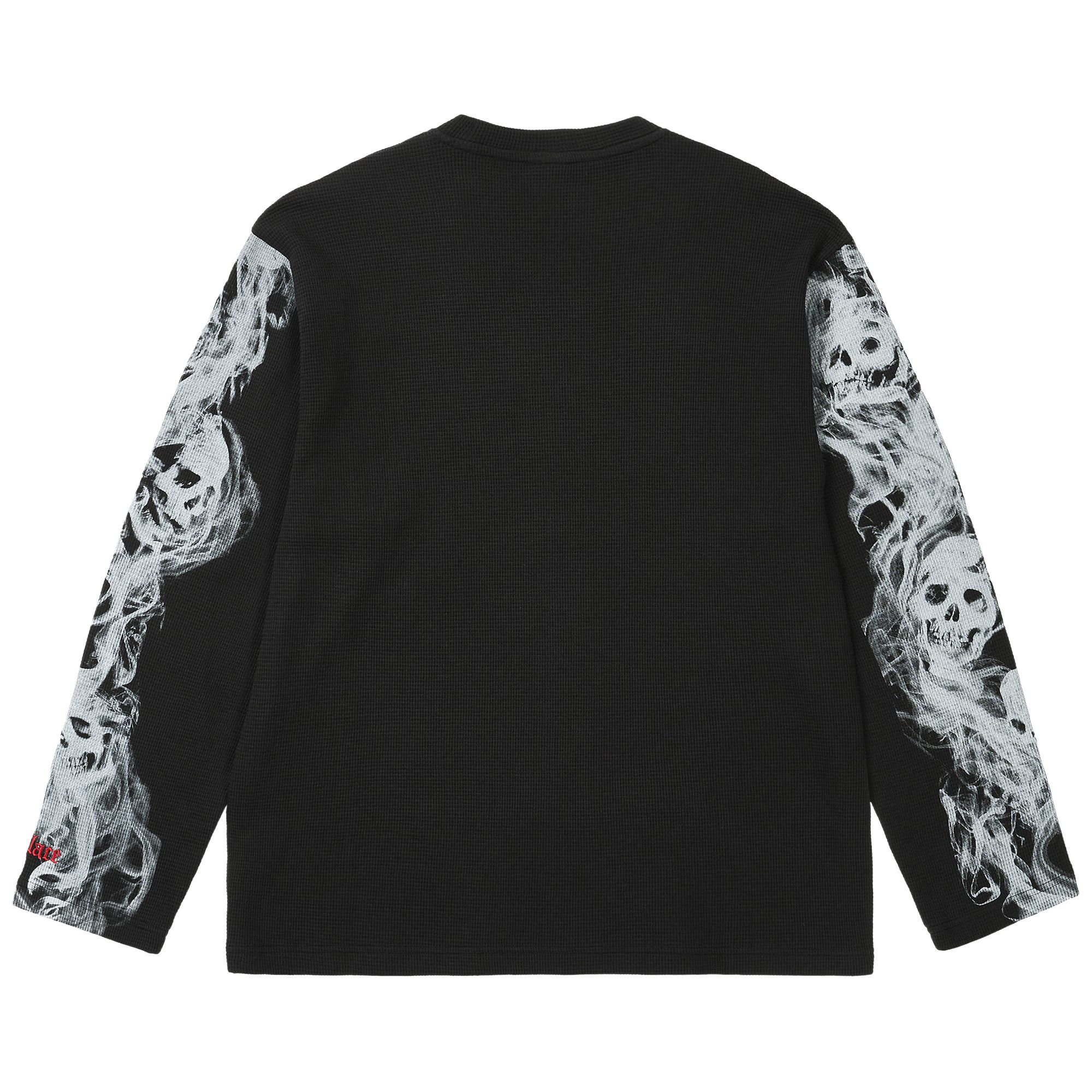 Buy Palace Smoked Waffle Long-Sleeve 'Black' - P30ES019 | GOAT
